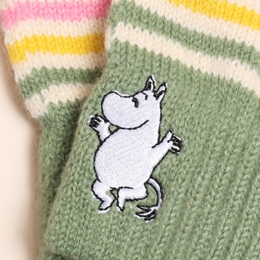 House of Disaster Moomin Stripy Fingerless Gloves