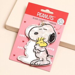 House of Disaster Peanuts Hugging Woodstock Compact Mirror