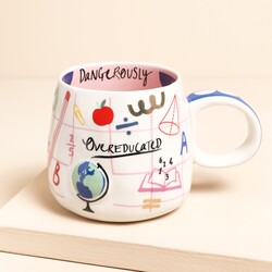 House of Disaster Small Talk 'Dangerously Overeducated' Mug