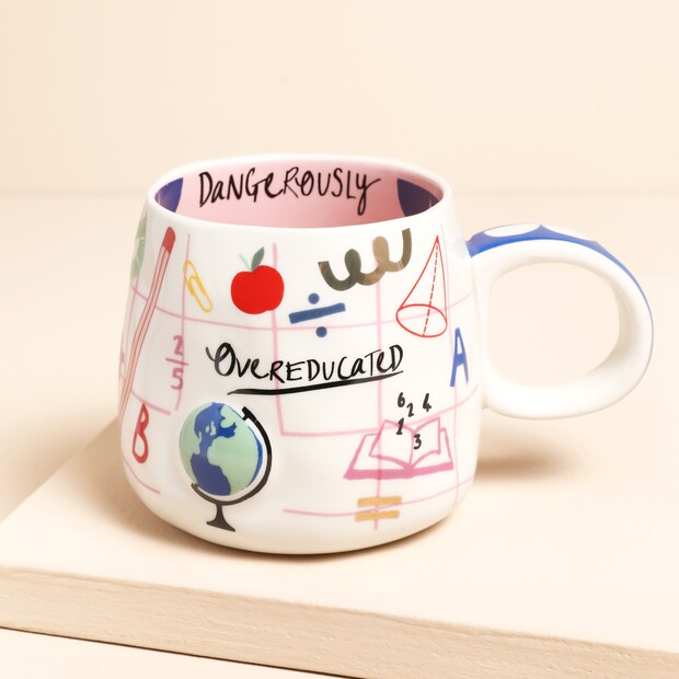 House of Disaster Small Talk 'Dangerously Overeducated' Mug