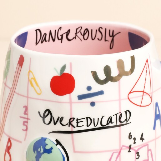 House of Disaster Small Talk 'Dangerously Overeducated' Mug