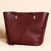 Large Burgundy Tote Bag