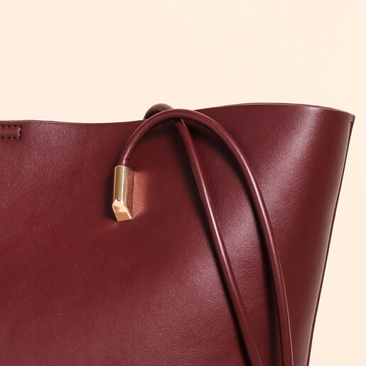 Large Burgundy Tote Bag