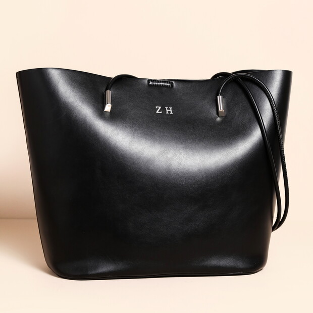 Personalised Black Tote Bag