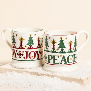Emma Bridgewater Set of 2 Christmas 1/2 Pint Mugs