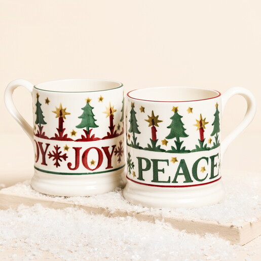 Emma Bridgewater Set of 2 Christmas 1/2 Pint Mugs