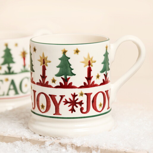 Emma Bridgewater Set of 2 Christmas 1/2 Pint Mugs