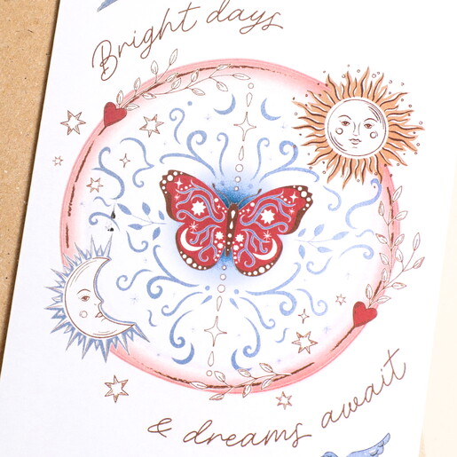 Sundaze 'Dreams Await' Greetings Card