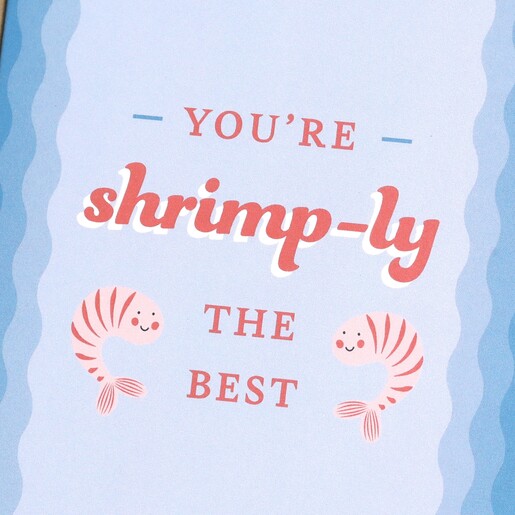 'You're Shrimply The Best' Greetings Card