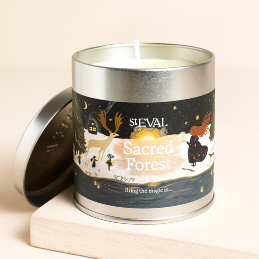 St Eval Sacred Forest Tin Candle  St Eval Sacred Forest Tin Candle