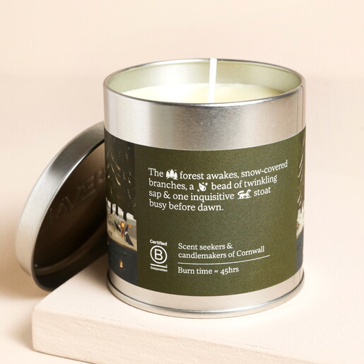 St Eval Sacred Forest Tin Candle  St Eval Sacred Forest Tin Candle