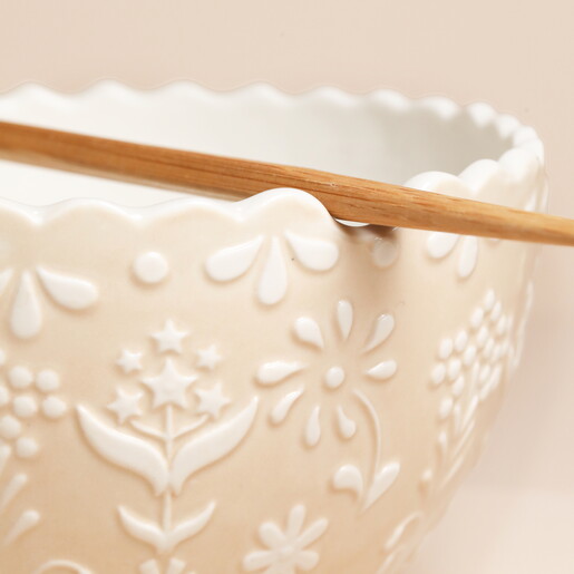 floral design in white