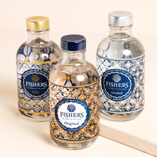 Multiple Variations of 20cl Fishers Smoked Gin