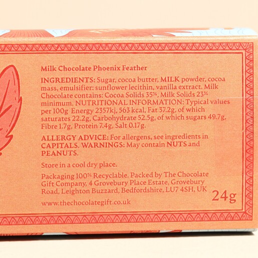 The Chocolate Gift Co. Authentic Chocolate Phoenix Feather
