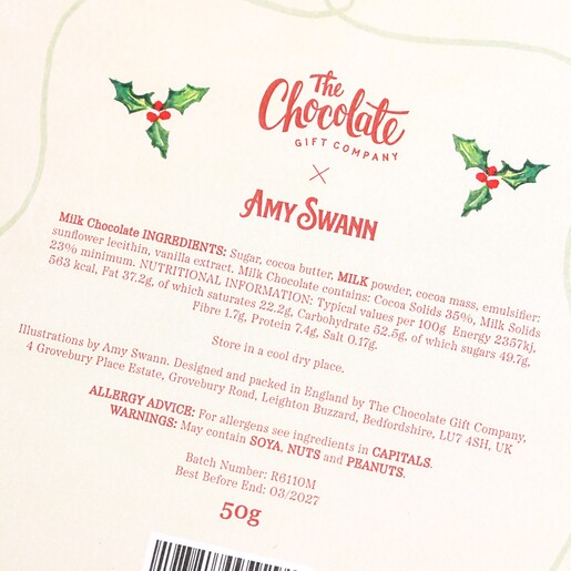 back of calendar featuring allergens