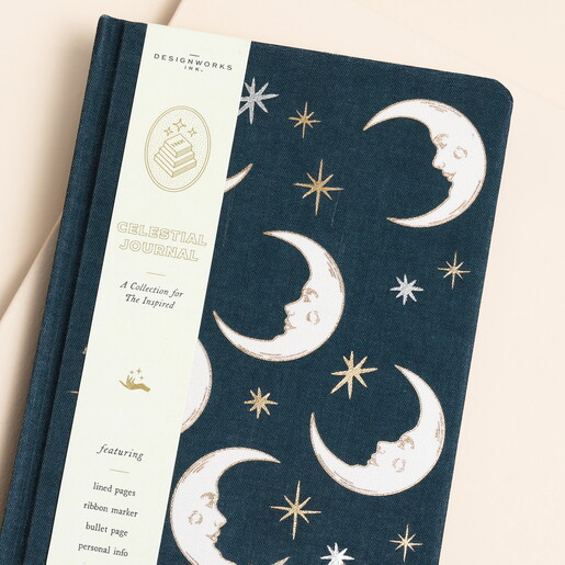 Designworks Teal Celestial Moon Journal