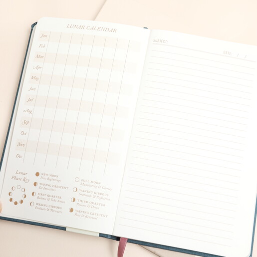 Designworks Teal Celestial Moon Journal