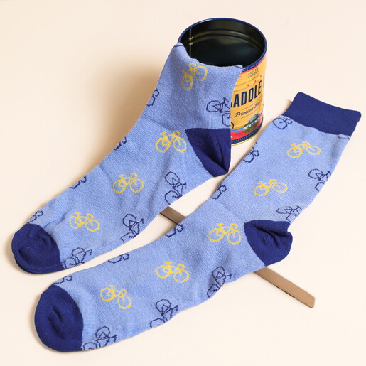 Gentleman's Hardware Storage Tin with Bike Socks