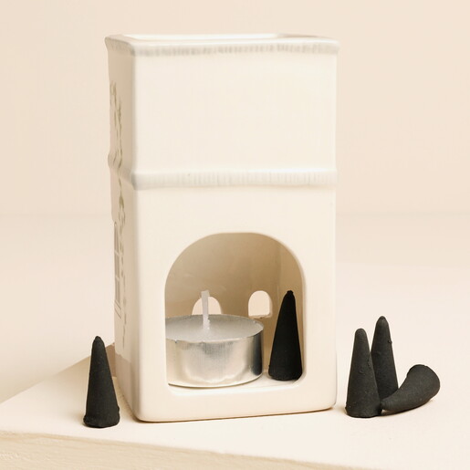 Paddywax Parisian Townhouse Style Incense and Tea Light Holder 