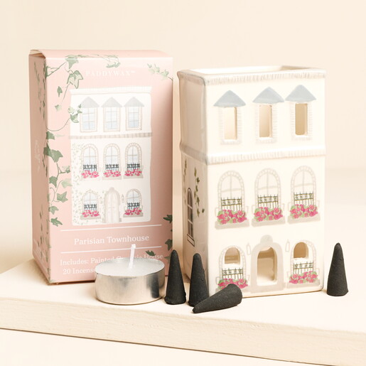 Paddywax Parisian Townhouse Style Incense and Tea Light Holder 