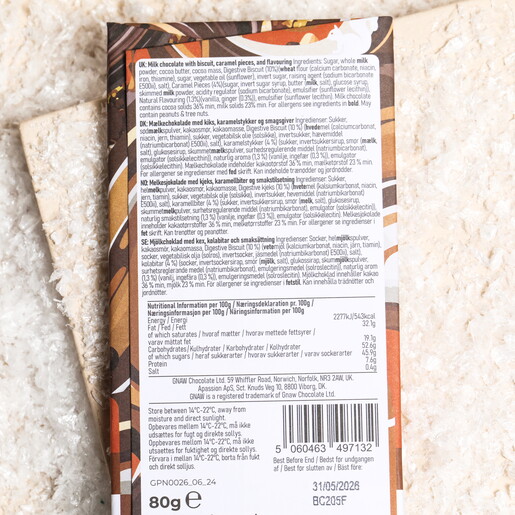 Gnaw Gingerbread Milk Chocolate Bar