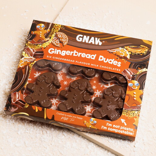 Gnaw Christmas Novelty Chocolate Gingerbread Dudes 