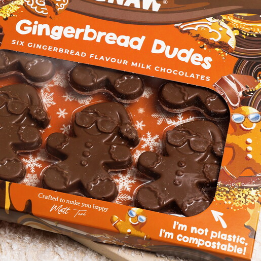 Gnaw Christmas Novelty Chocolate Gingerbread Dudes 