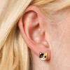 Enamel Tabby Cat Stud Earrings