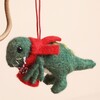 Festive Felt Dinosaur Hanging Decoration