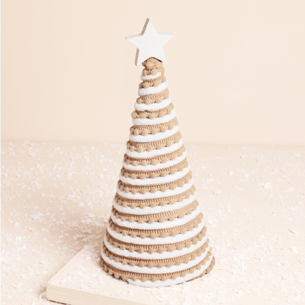 Large Frosted Gingerbread Christmas Tree Ornament