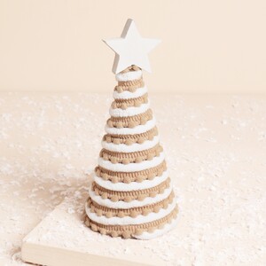 Small Frosted Gingerbread Christmas Tree Decoration