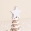 Frosted Gingerbread Small Christmas Tree and Star Decoration close up of star