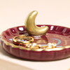 Spirit Animal Leopard Scalloped Ceramic Trinket Dish