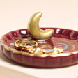 Spirit Animal Leopard Scalloped Ceramic Trinket Dish