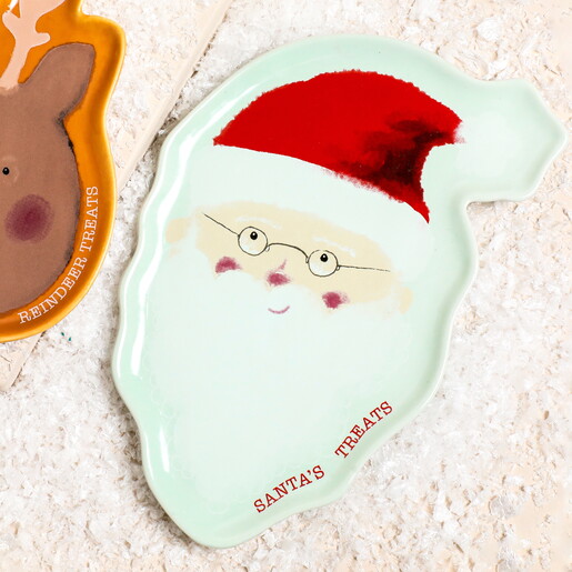 Santa Treat Plates