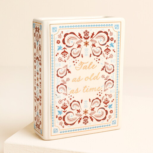 Tale As Old As Time Mini Ceramic Book Vase