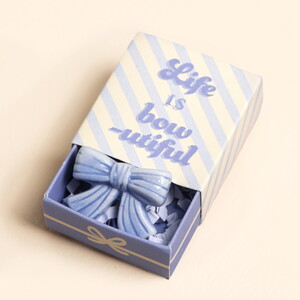 Tiny Matchbox Ceramic Bow Token
