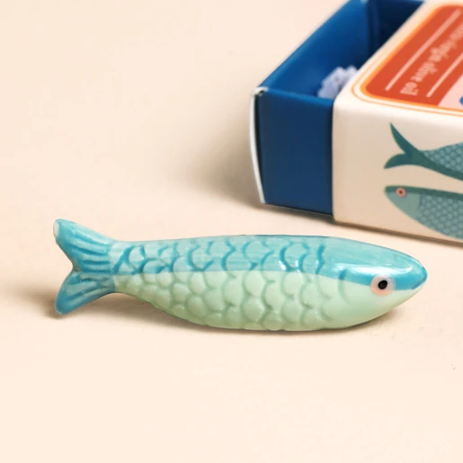 Tiny Matchbox Ceramic Sardine Token Tiny Matchbox Ceramic Sardine Token