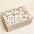 Top of Personalised Nutcracker Wooden Christmas Eve Box