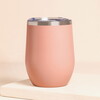 Plain Pink Insulated Travel Mug