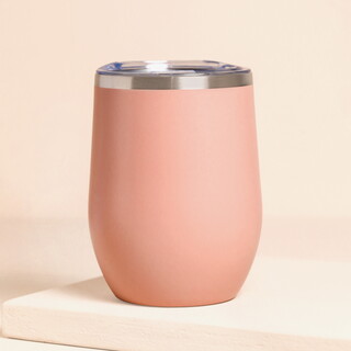 Plain Pink Insulated Travel Mug
