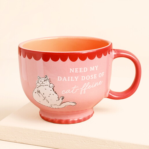 Ceramic Daily Dose of Cat-ffeine Mug