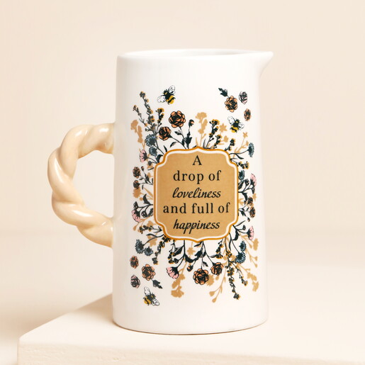Ceramic Drop Of Loveliness Jug
