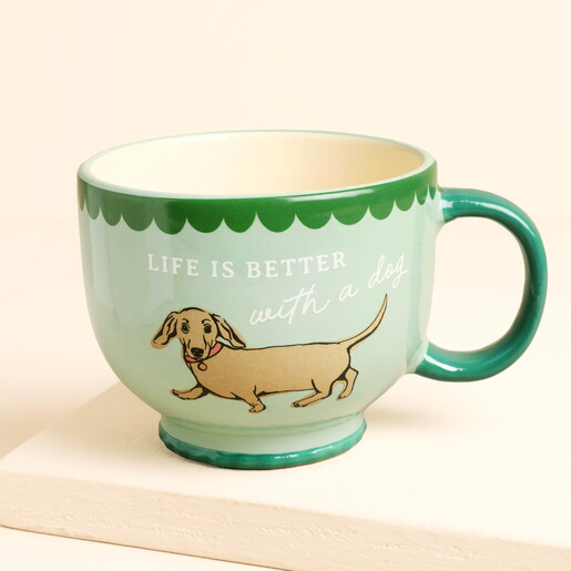 Ceramic Life is Better with a Dog Mug