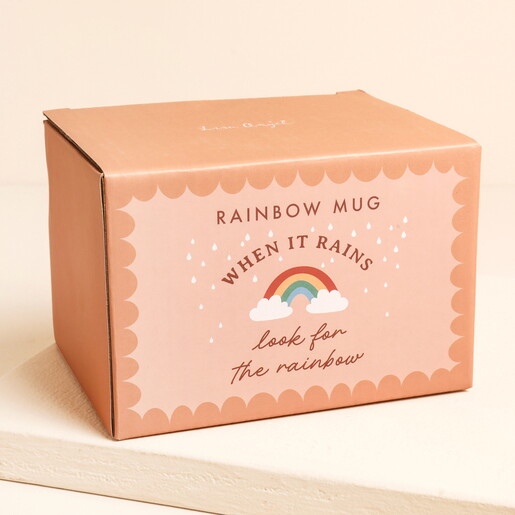 Rainbow Quote Mug in box