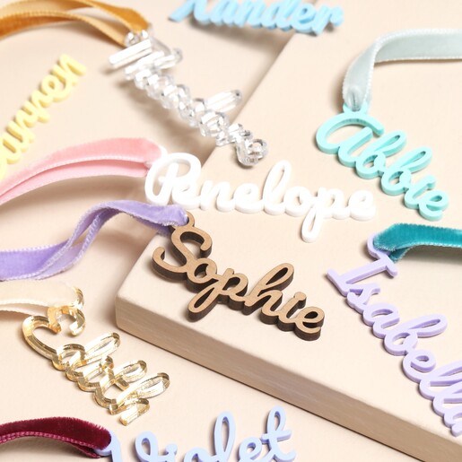 Personalised Set of 3 Name Gift Tags