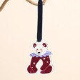 Wooden Panda Spirit Animal Hanging Decoration