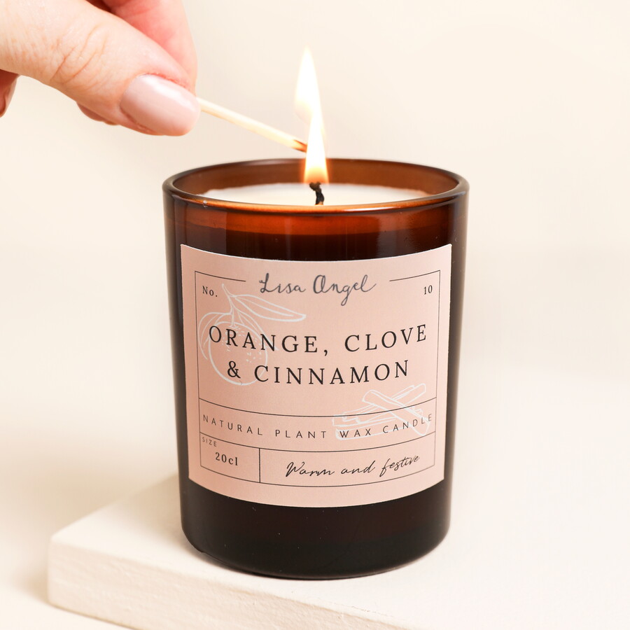 Orange, Clove and Cinnamon Jar Candle | Homeware | Lisa Angel