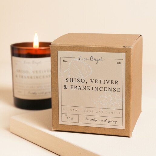 Shiso, Vetiver and Frankincense Jar Candle With Box