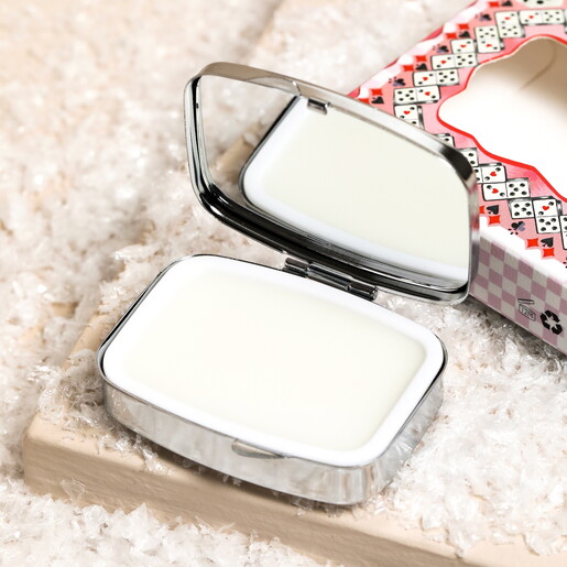 Open Heathcote & Ivory The Christmas Journey Mirror Compact Eggnog Lip Balm
